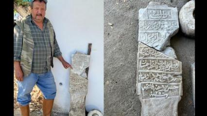 Köyceğiz’de II. Mahmud dönemine ait çöpe atılmış tarihi mezar taşı bulundu 