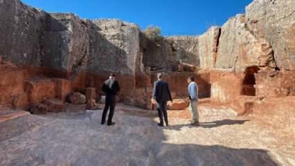 Adıyaman’da tarihi keşif: 1800 yıllık taş ocağı bulundu!