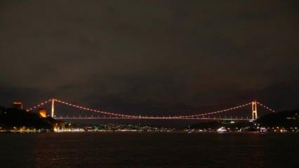 FSM Köprüsü lösemiye dikkati çekmek için turuncu ile ışıklandırıldı