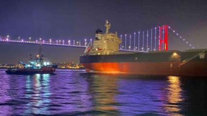 İstanbul Boğazı'ndan gemi arızası