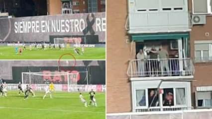 Şaka değil gerçek! Real Madrid'in topu balkona kaçtı