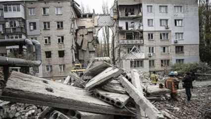 Mıkolayiv'de bir apartmana füze atıldı: 7 ölü