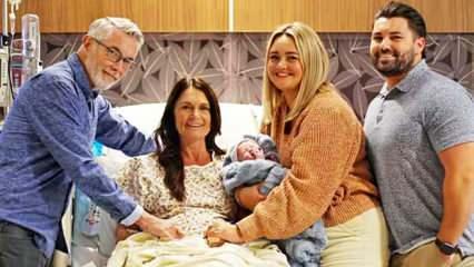56 yaşındaki kadın kendi torununu doğurdu