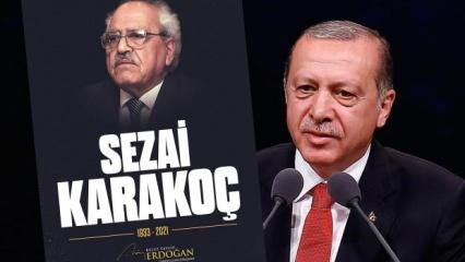 Cumhurbaşkanı Erdoğan diriliş şairimiz Sezai Karakoç'u andı