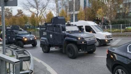 İstanbul’daki saldırının failleri zırhlı araçlarla adliyeye getirildi