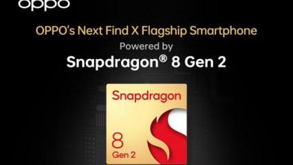 OPPO'nun Yeni Find X Serisi Modeli, Snapdragon 8 Gen 2 Mobil kullanacak