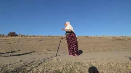 104 yaşındaki Gülizar teyzenin gözyaşları yürekleri burktu