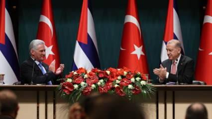 Başkan Erdoğan ile Küba Devlet Başkanı'ndan ortak basın toplantısı: Kararlıyız