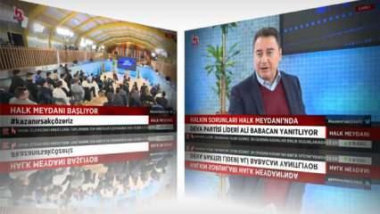  Halk TV, Ali Babacan'ı boş havuzda ekrana çıkardı 