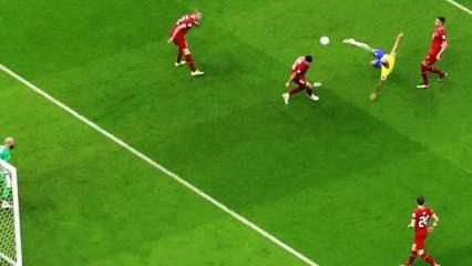 Richarlison'dan D&uuml;nya Kupası jeneriklerine girecek gol!