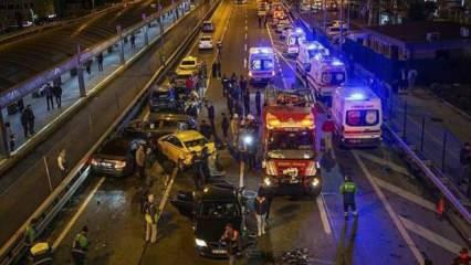 Son dakika: Mecidiyeköy'de 15 aracın karıştığı kaza: Çok sayıda yaralı var
