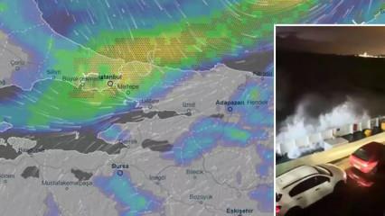 Meteoroloji'den uyarı: İstanbul'da sağanak başladı, Marmara Denizi'nde korku dolu anlar