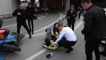 Yaralanan polise ilk müdahale Vali Yerlikaya'dan