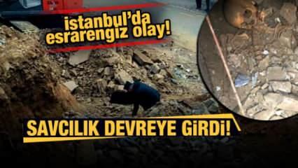 İstanbul'da esrarengiz olay: Kazı çalışmalarında kafatası ve iskelet bulundu!
