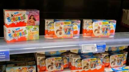 Kinder ürünleri skandalının ardından raflara geri döndü