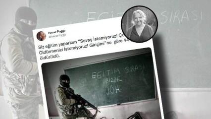 CHP'nin yeni danışmanı Hacer Foggo'dan Mehmetçik'e katliam iftirası