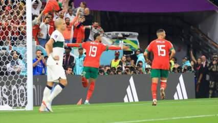 Fas tarih yazmaya devam ediyor! Portekiz'i eleyip yarı finale yükseldiler