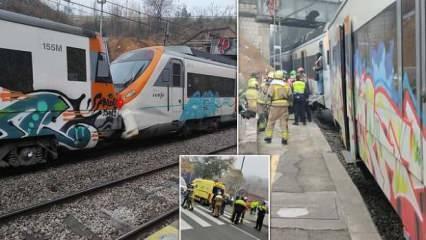 İspanya Barcelona'da tren kazası: 155 yaralı