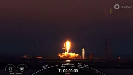 SpaceX, rakibi OneWeb için uzaya 40 internet uydusu fırlattı