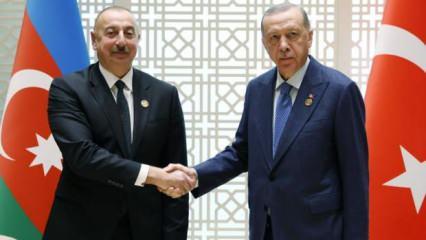 Erdoğan'la Aliyev Türkmenistan'da görüştü