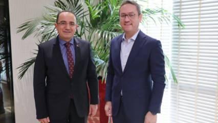 Haber7 Genel Yayın Yönetmeni Ateşli'den, Başakşehir Belediye Başkanı'na ziyaret