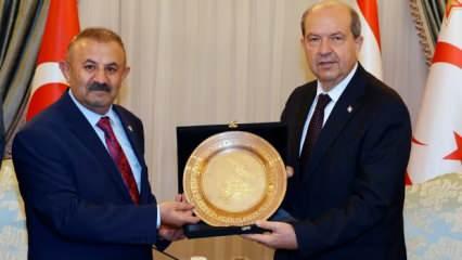 İSTAD heyeti, Cumhurbaşkanı Tatar ve Meclis Başkanı Töre'yi ziyaret etti