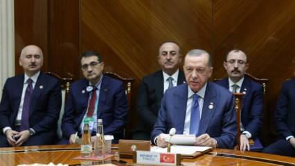 Türkmen gazı için üçlü zirve: Erdoğan'dan son dakika açıklamaları