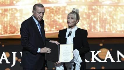 Ajda Pekkan'a Erdoğan'dan ödül! "Milli değerlerim daima öncelikli"