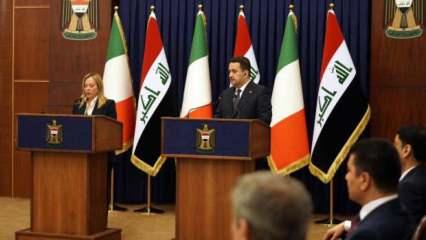 İtalya Başbakanı Meloni'den Bağdat’a ziyaret: Bayrak krizi dalga konusu oldu