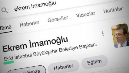 Organize işler! İmamoğlu hakkında Google'daki 'eski' ifadesi Wikipedia'da kurgulanmış