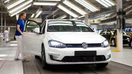 Volkswagen'de üretim durdu