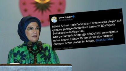 Emine Erdoğan'dan Şanlıurfa paylaşımı: Dünyaya örnek olacak bir başarı, kutluyorum