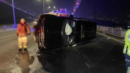 FSM Köprüsü’nde zincirleme kaza: 3 yaralı