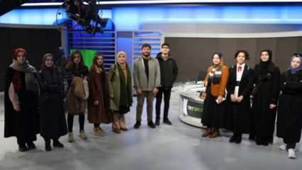 Genç iletişimciler TRT'yi ziyaret etti!