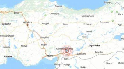 Son dakika! Kahramanmaraş'ta deprem