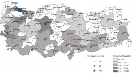 Türkiye'nin göç haritası: İşte en çok göç alan ve göç veren iller!