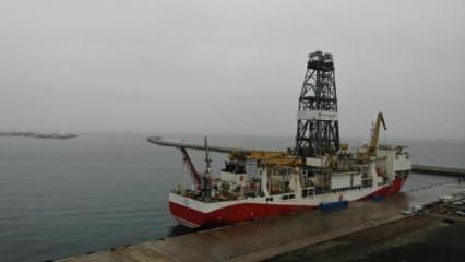 Yavuz Sondaj Gemisi Karadeniz'deki ilk seferine hazırlanıyor
