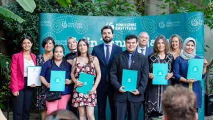 Arjantinli öğrencilerin Türkçe sertifika heyecanı