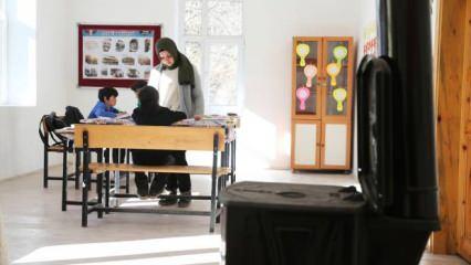 Giresun’da 13 yıl atıl kalan köy okulu iki öğrenci için tekrardan açıldı!