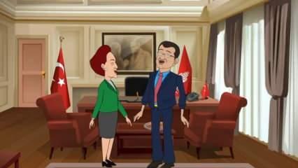 Kılıçdaroğlu, Akşener ve İmamoğlu'nun taht kavgasına özel animasyon filmi