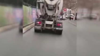 İstanbul'da akılalmaz trafik magandalığı! Ambulansa yol vermemek için yola çimento döktü