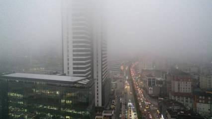 İstanbul’da bazı noktalarda yoğun sis etkili oluyor