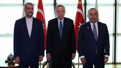 Cumhurbaşkanı Erdoğan, İran Dışişleri Bakanı Abdullahiyan'ı kabul etti