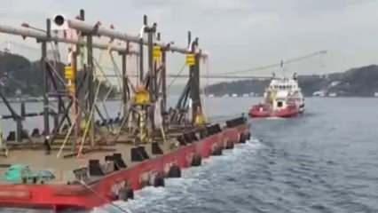 İstanbul Boğazı'nda arıza yapan 59 metrelik gemi kurtarıldı
