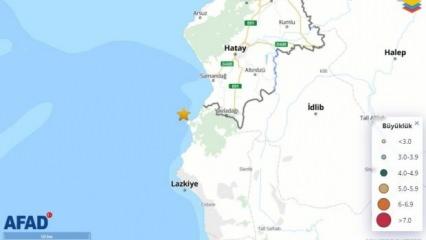 Akdeniz'de 4.4 büyüklüğünde deprem meydana geldi