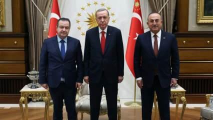 Başkan Erdoğan, Sırbistan Dışişleri Bakanı'nı kabul etti