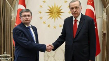 Erdoğan, Moldova Meclis Başkanı Grosu'yu kabul etti