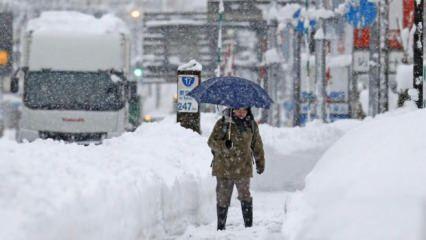 Japony'da kar esareti: Yüzlerce araç yollarda mahsur kaldı uçuşlar iptal edildi