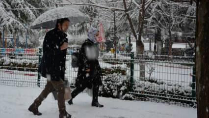 Manisa ve İzmir'in yüksek kesimlerinde kar yağdı