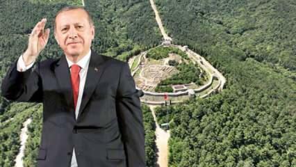 Cumhurbaşkanı Erdoğan, restorasyonu 12 yıl s&uuml;ren Aydos Kalesi'ni a&ccedil;tı